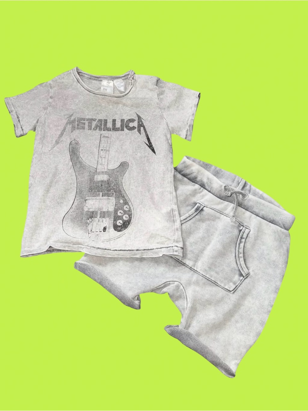 12-18 Months | 2017 Official Metallica H&M 2-Piece Outfit | Licensed Band Set